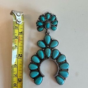 Faux turquoise earrings